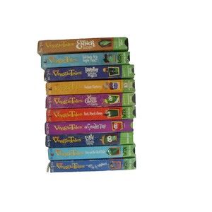 VeggieTales VHS Lot of 10 Cartoon Adventures Kids Christian